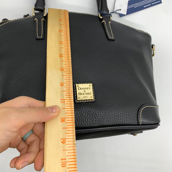 Dooney & Bourke Black Satchel Shoulder Bag with Crossbody Strap - Picture 6 of 16